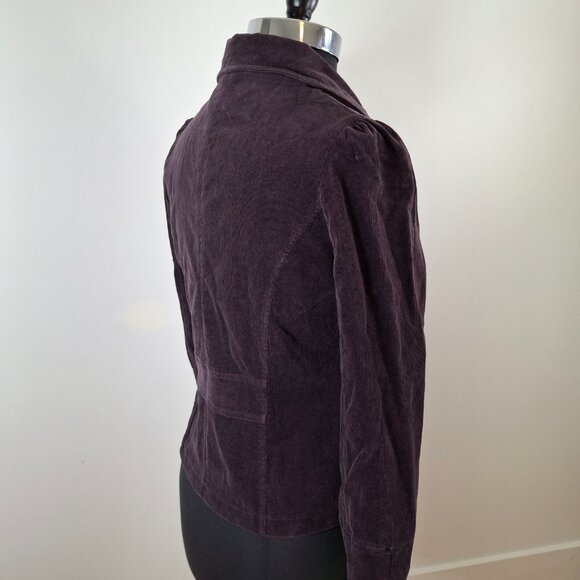 Vintage Costa Blanca Purple Cotton Corduroy Utility Blazer Jacket Sz M  Casual - Picture 3 of 15